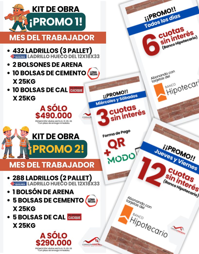 Promociones Corralón Amenedo